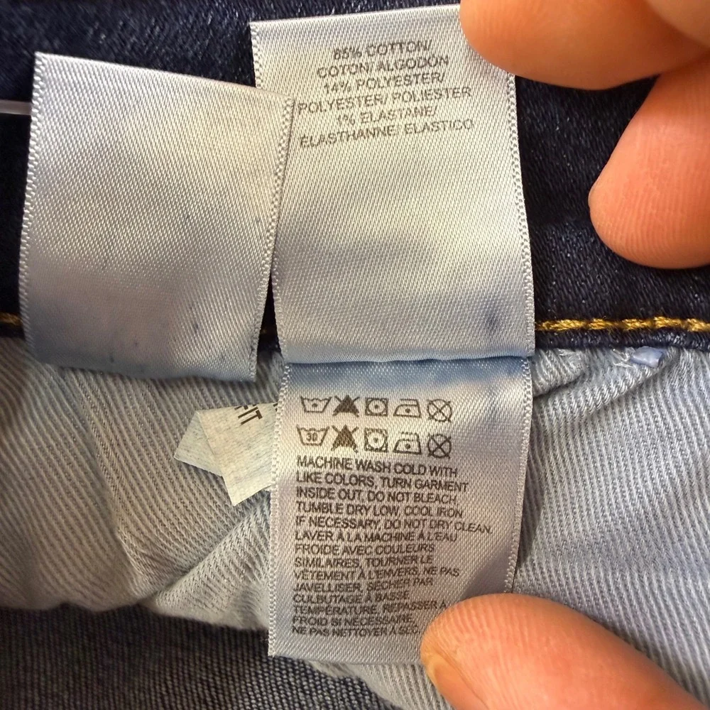 Lucky Brand 121 Slim Straight Mens Jeans 32x30 Dark Wash Blue Stretch Denim